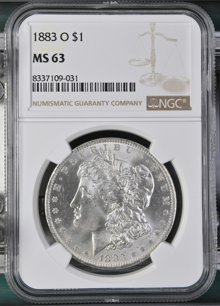 1883 O Morgan Silver Dollar NGC MS-63