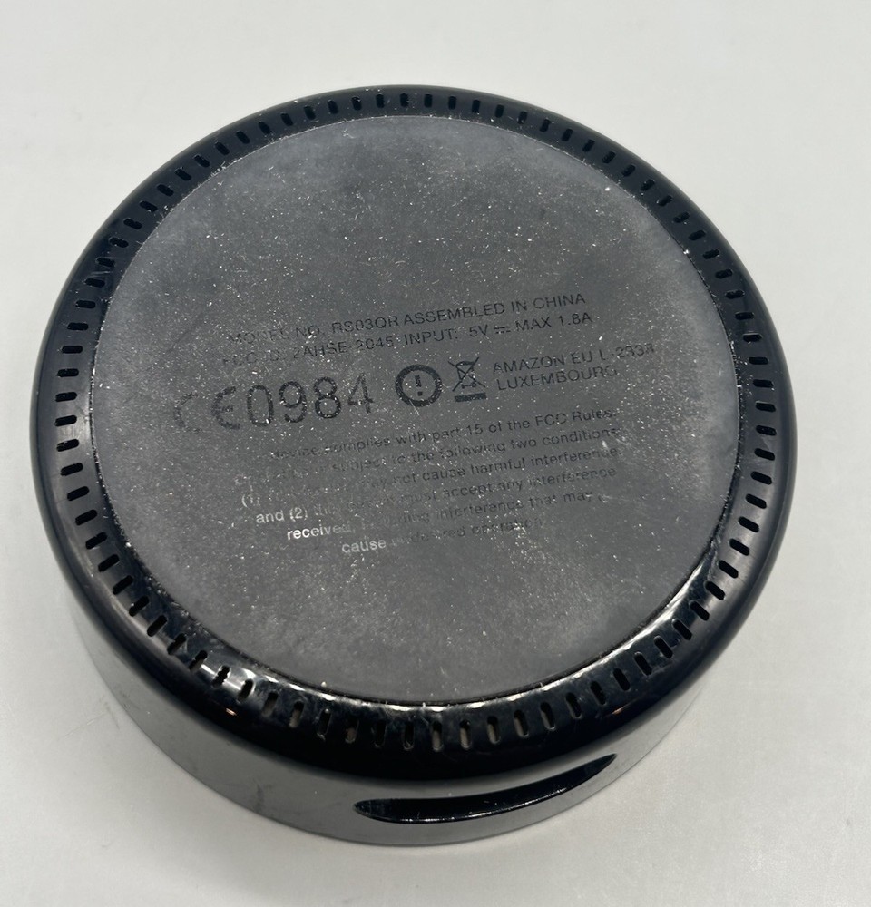 Amazon Echo Dot Black (2nd Gen) Smart Speaker ONLY RS03QR - Tested