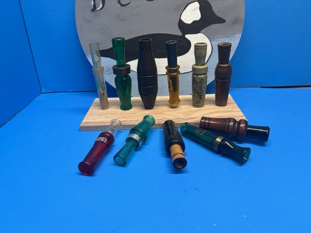 1- Oak Game/ Duck Call Stand. Solid Oak.D7