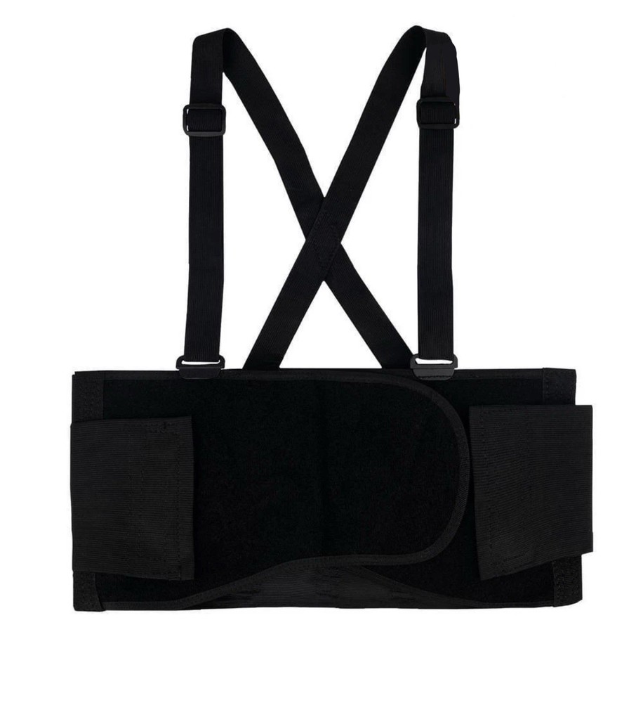🥥 Husky Work Back Brace Support Belt Polyester Black Large 🆕