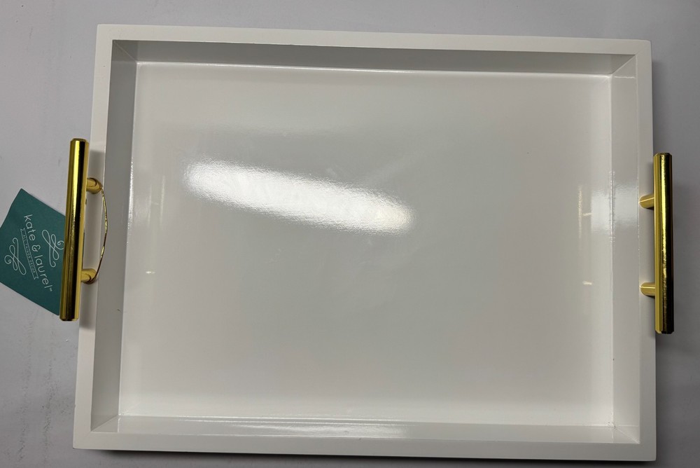 Kate & Lauren Lipton Decorative Tray - White