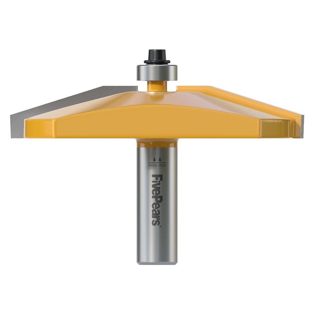 FivePears Bevel Raised Panel Router Bit - 3-1/2" Diameter - 1/2" Shank