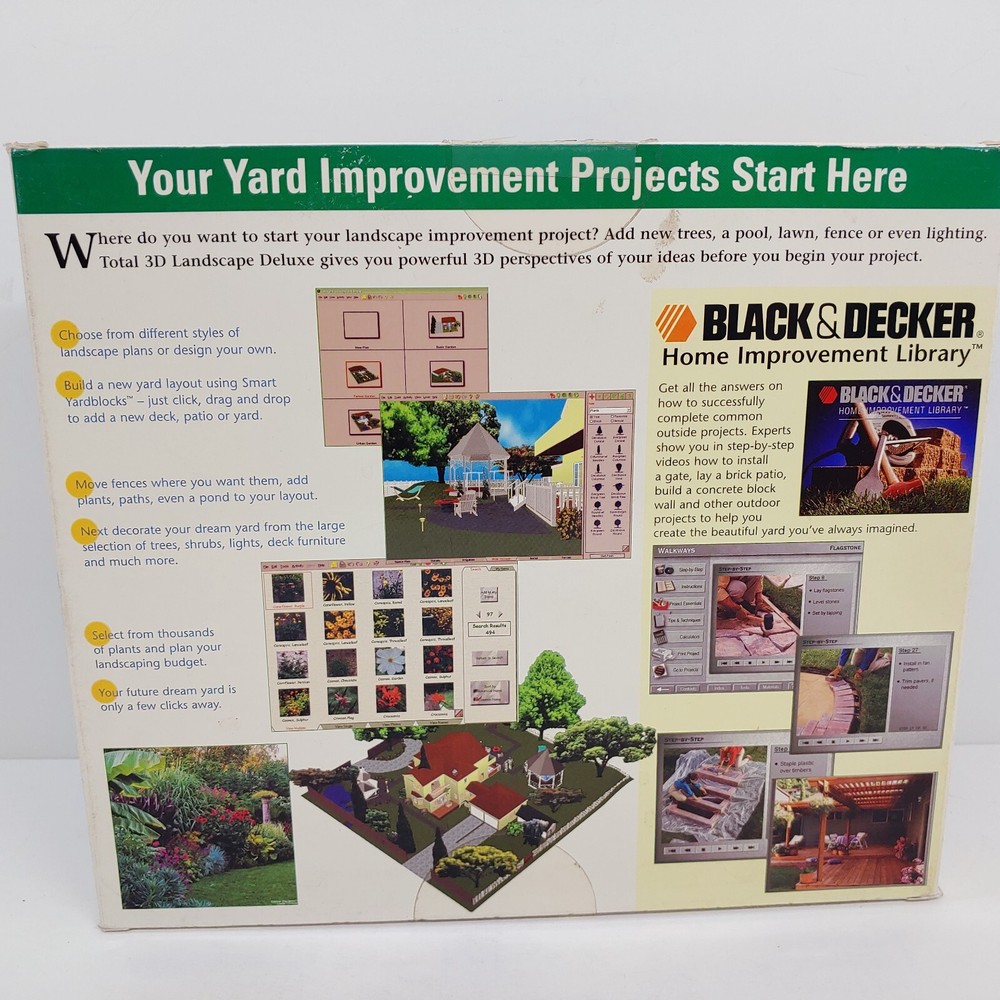 Total 3D Landscape Deluxe PC Program 2002 New