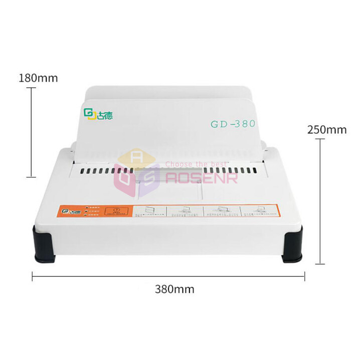 GD380 Automatic Hot Melt Binding Machine A3 A4 A5 Book Envelope Binder 220V