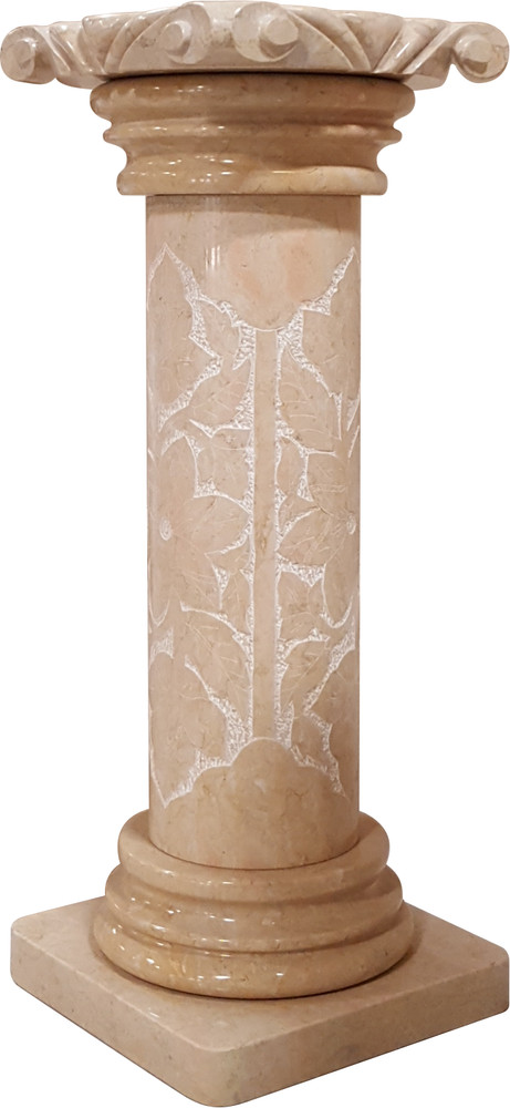 Solid Marble Pedestal Column 36" Tall. Pickup Only.
