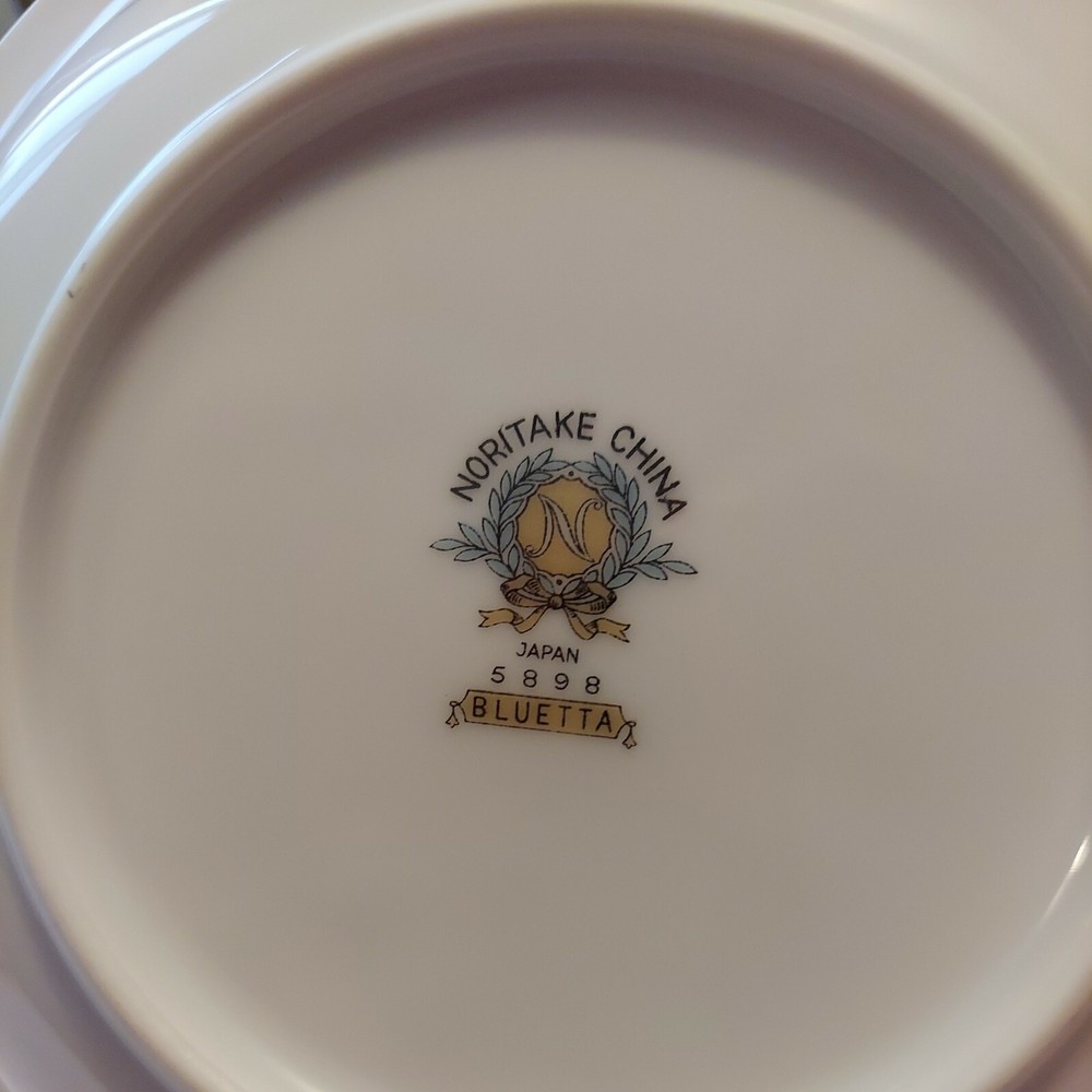 4 Noritake Bluetta 5898 Soup Bowl