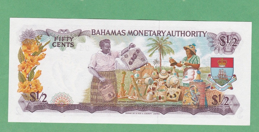 Bahamas 1/2 Dollar Note P-26 UNCIRCULATED