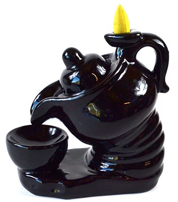 6" Tea Pot backflow burner