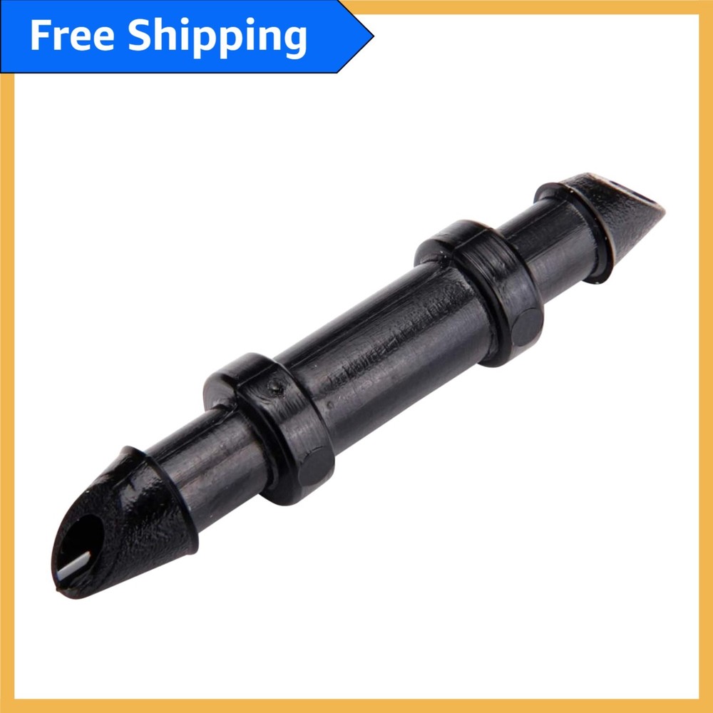 Durable Single Barbed Coupling Connectors for 1/4'' Drip Irrigation - 50 Pack
