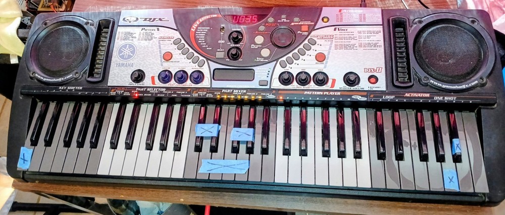 Yamaha DJX-II DJX2 Keyboard Synth Sampler MIDI PROJECT needs work RARE