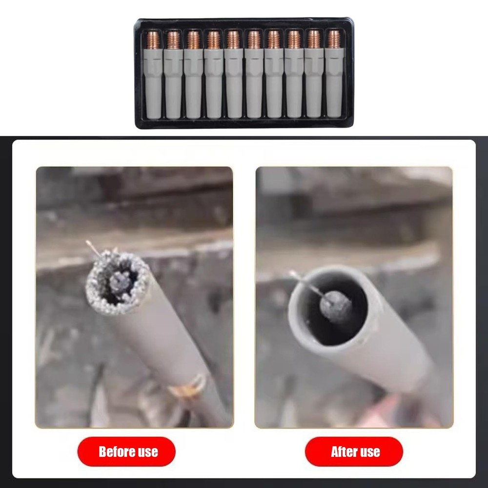 10Pcs Welding Nozzle Tips Diffuser Connectors Holders Torch Welding Nozzle 0....