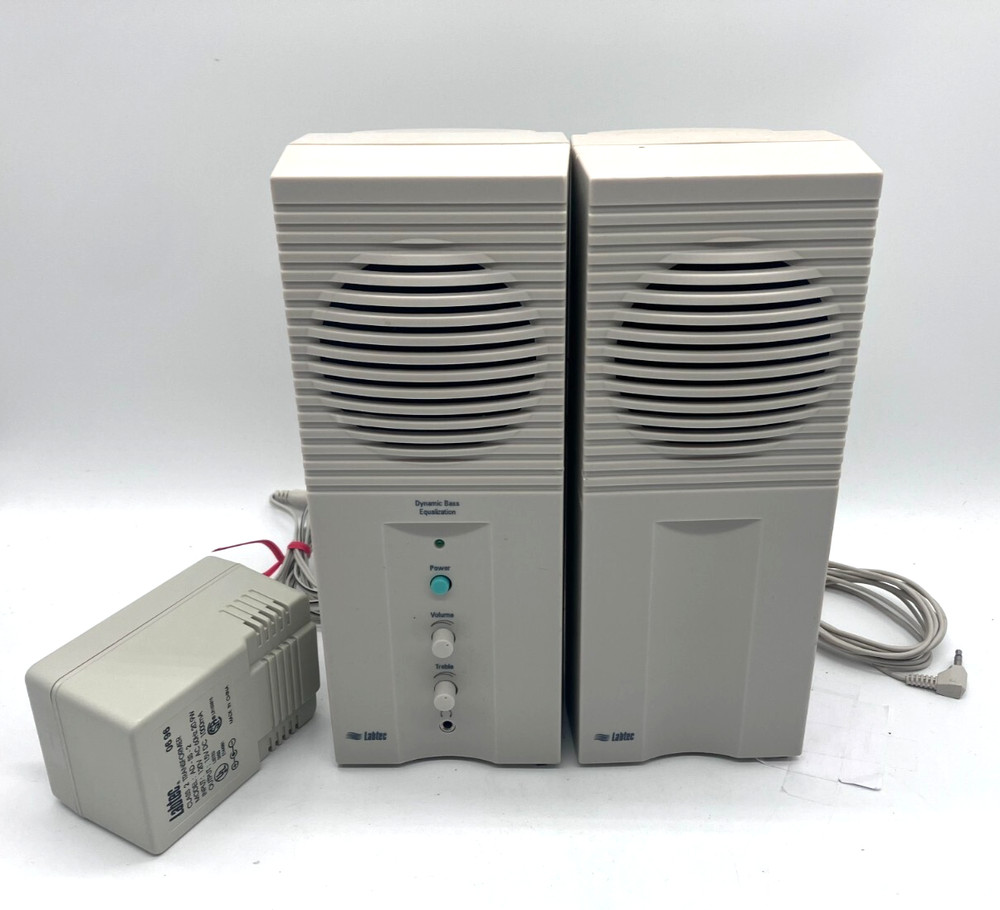 Labtec 2-Piece Speaker System LCS-1020 Includes Power Cord