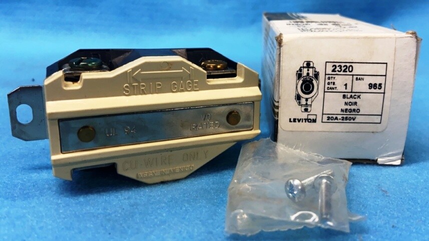 LEVITON 2320 LOCKING RECEPTACLE L6-20