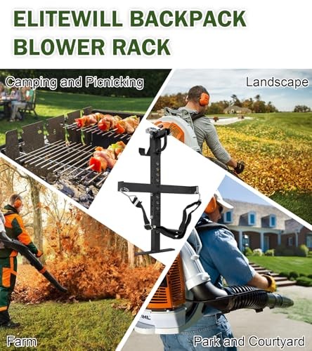 Backpack Blower Rack for Trailers Universal Storage Holder with Adjustable