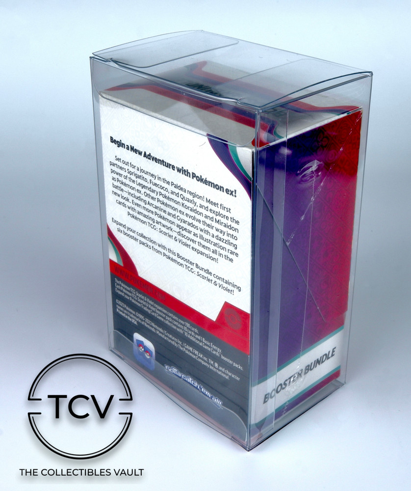 Pokemon Booster Bundle Box Protector Display Case 1-Pack (0.6mm Thick)