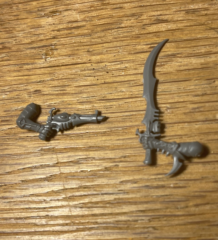 Dark Eldar Drukhari Bits: Archon Husk Blade & Splinter Pistol 40K