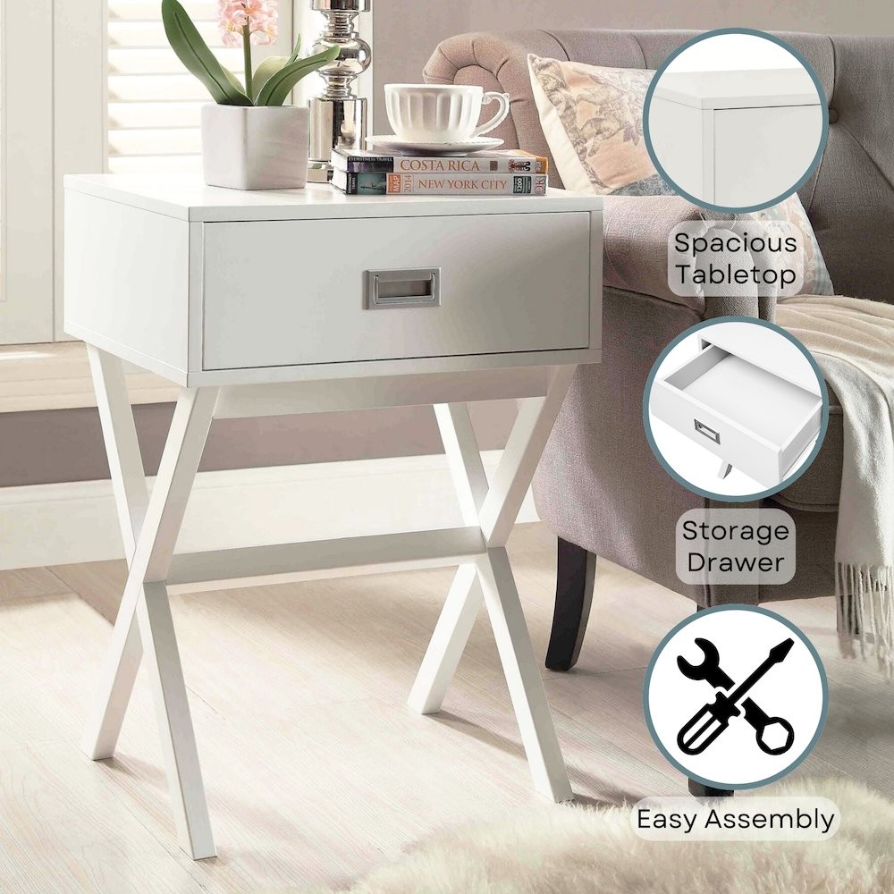 Designs2Go Landon 1 Drawer End Table