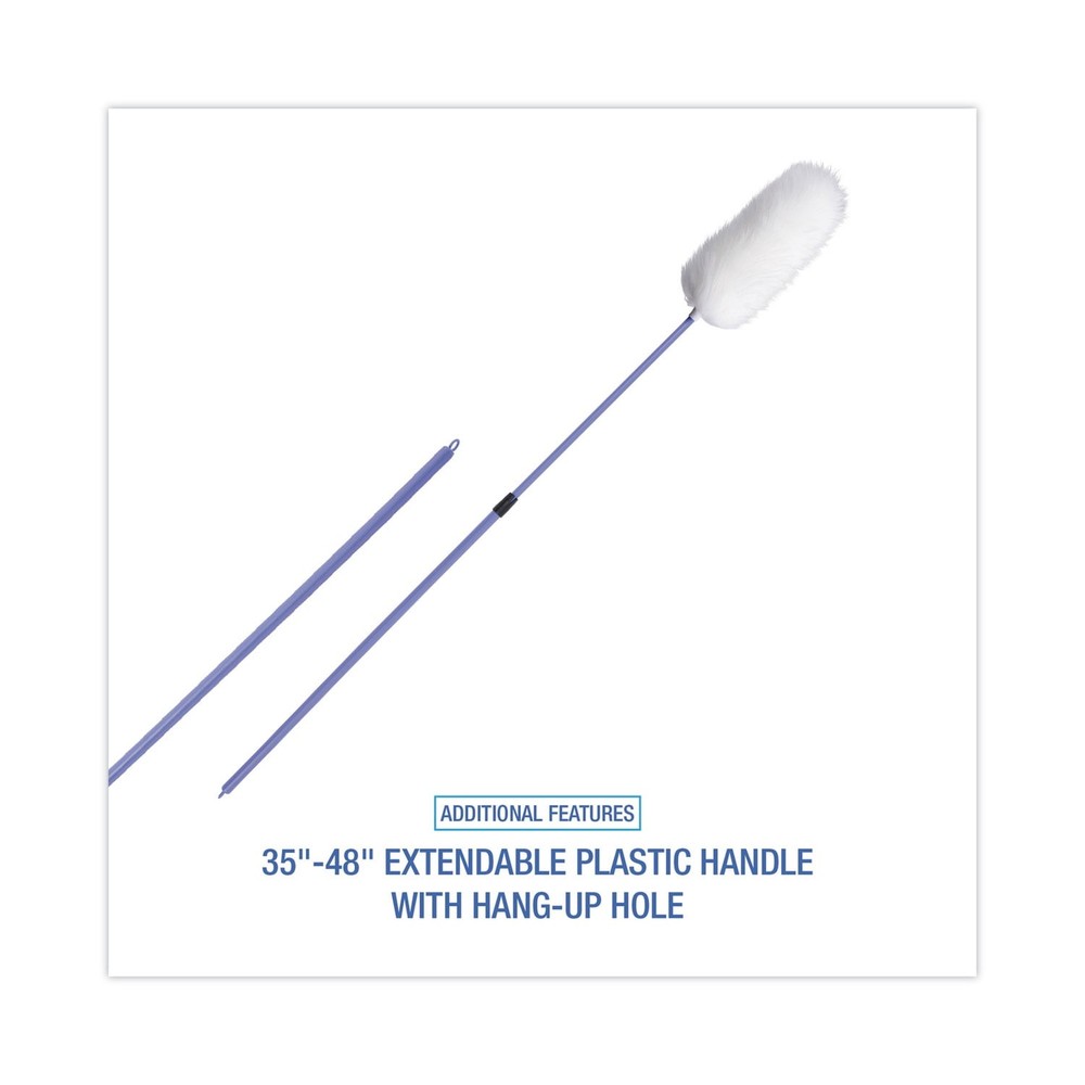 Lambswool Duster, Plastic Handle Extends 35" to 48" Handle, Assorted Colors