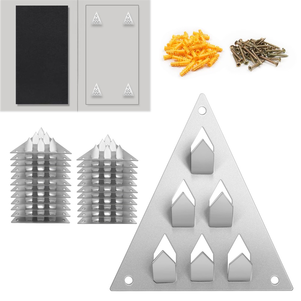 36 Pack Surface Mount Impaler Acoustic Panel Mounting Hardware - 4.6" X 3.9" ...
