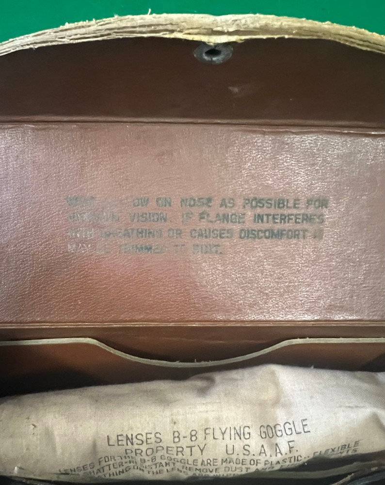 US ARMY AIR FORCES TYPE B-8 FLYING GOGGLES- BOXED