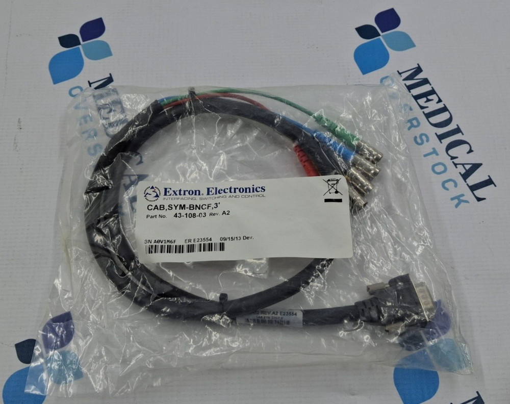 Extron Electronics CAB SYM-BNCF 3' P/N 43-108-03