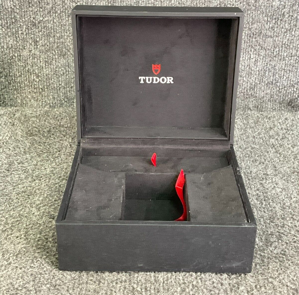 Tudor Luxury Watch Box Original Square Shape Black Case
