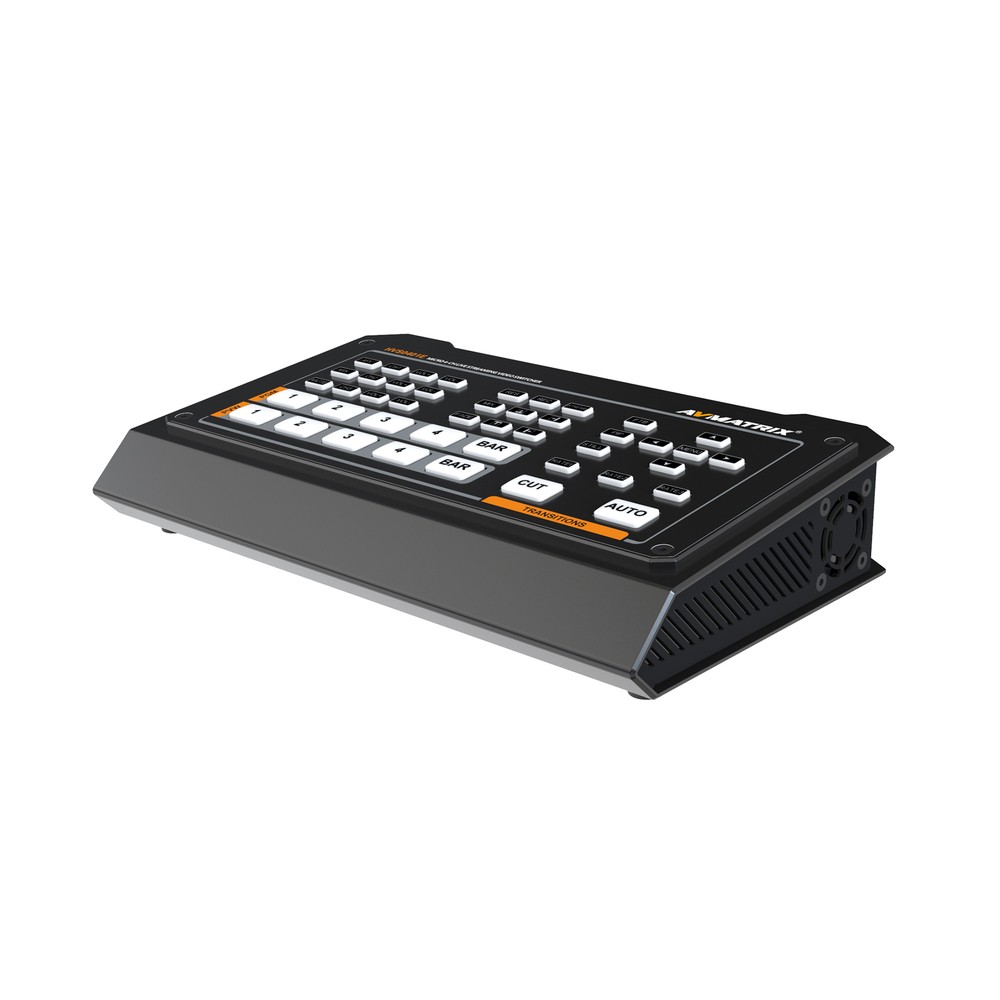 Avmatrix HVS0401E Micro 4-Channel HDMI/DP Multi-camera Video Mixer Switcher USB