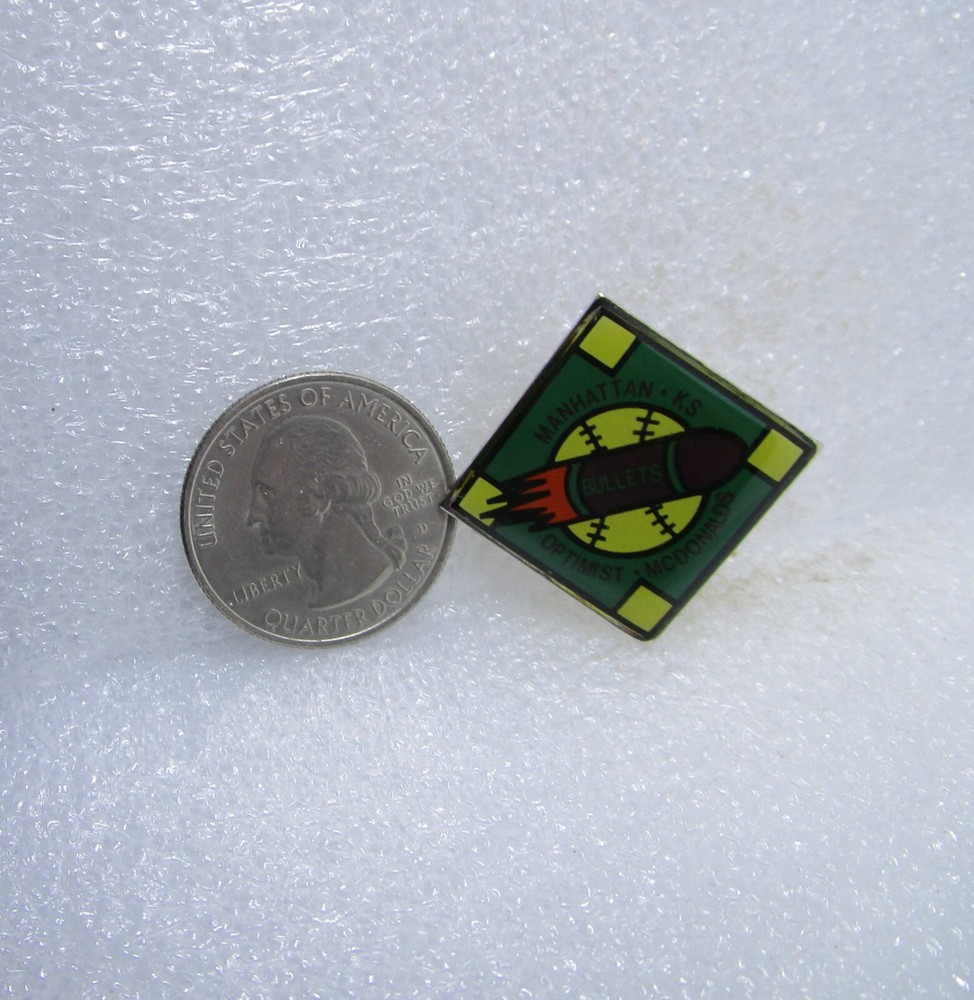 Manhattan Kansas Bullets Softball Pin