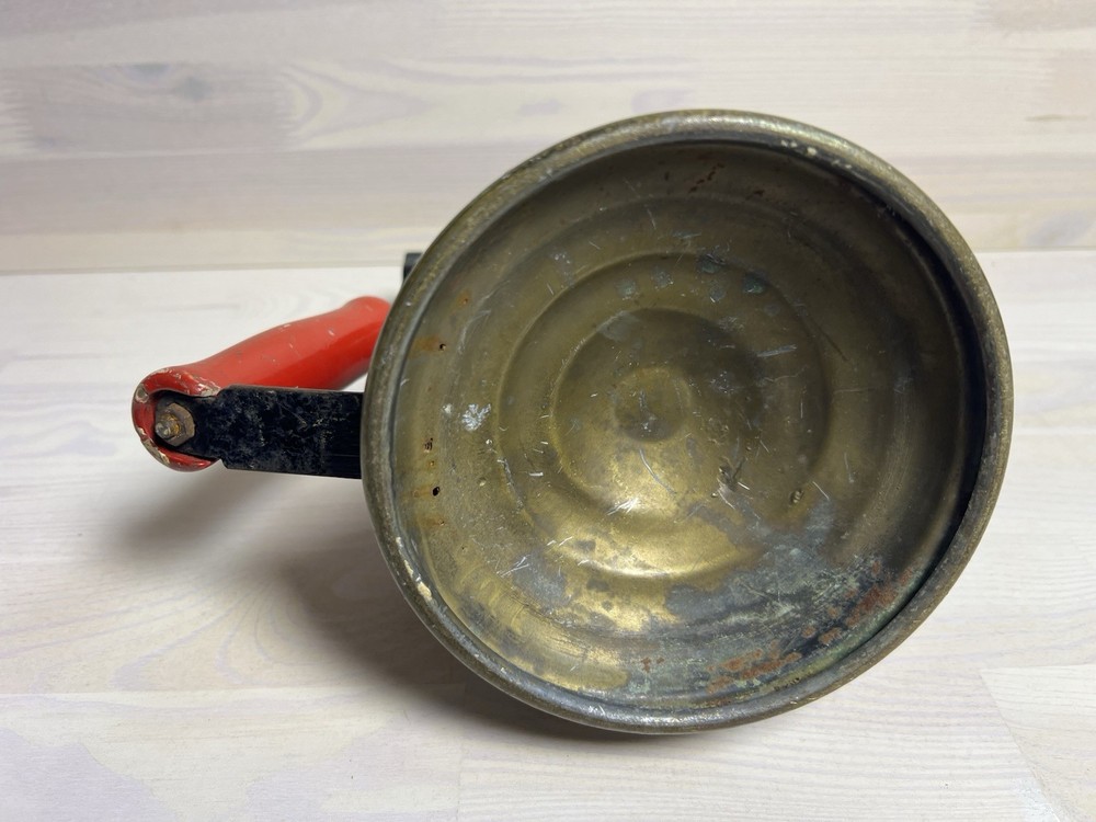 Vintage Brass Blowtorch Red Handles