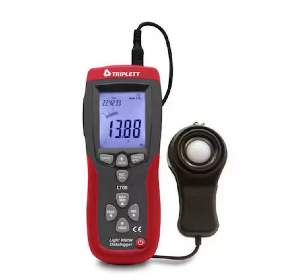 Triplett Lt68 Lightmeter,  +/-5%Light Acc", Fullsize,