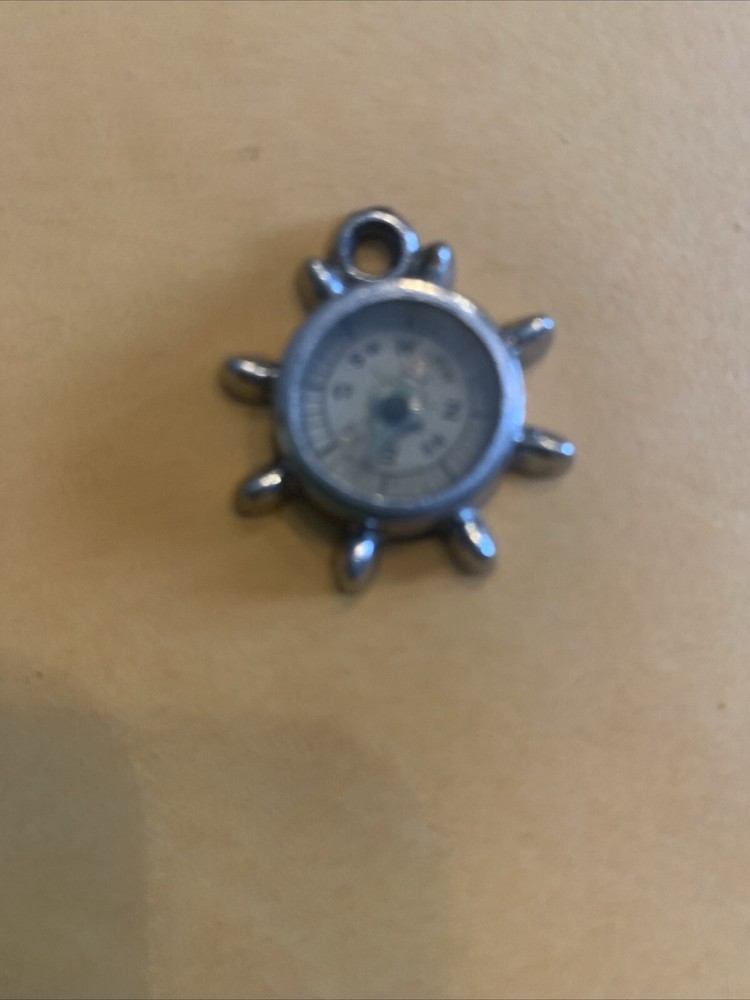 Antique Brass Wheel Compass Mini Pocket Gift