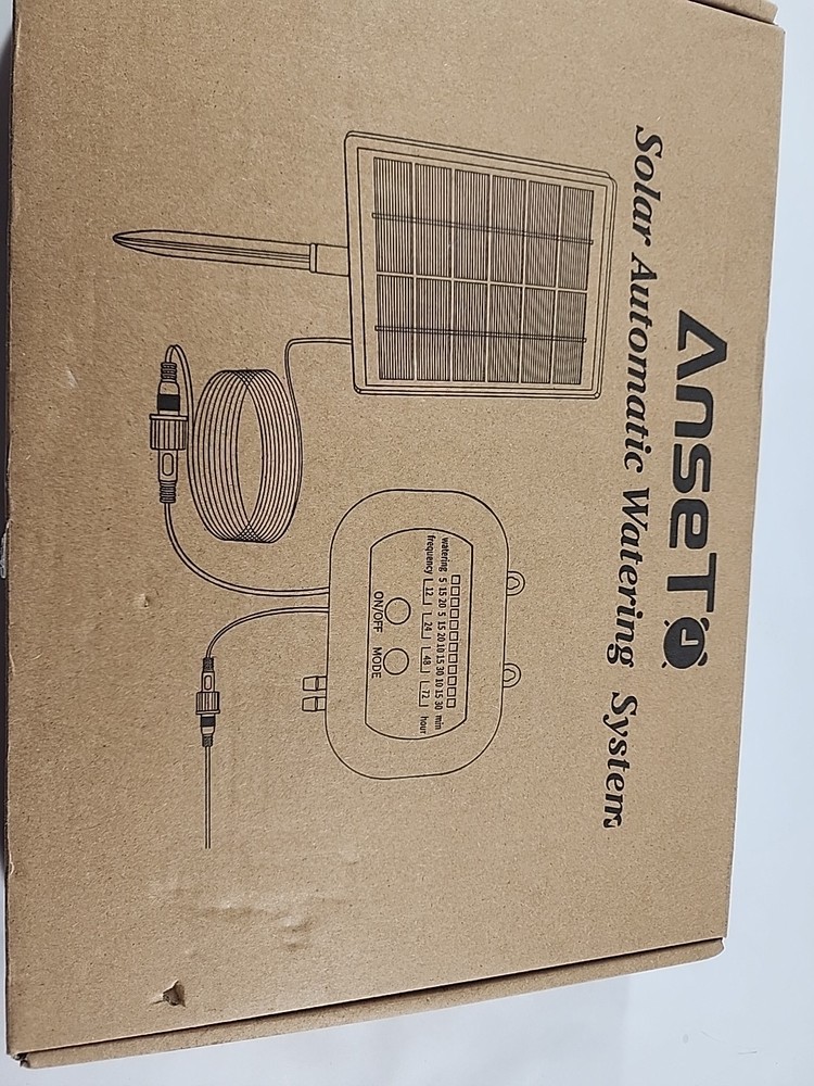 NEW - Anset solar automatic watering system - drip - 15 m hose