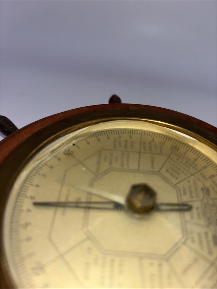 Vintage Gischard Weather Guide Barometer