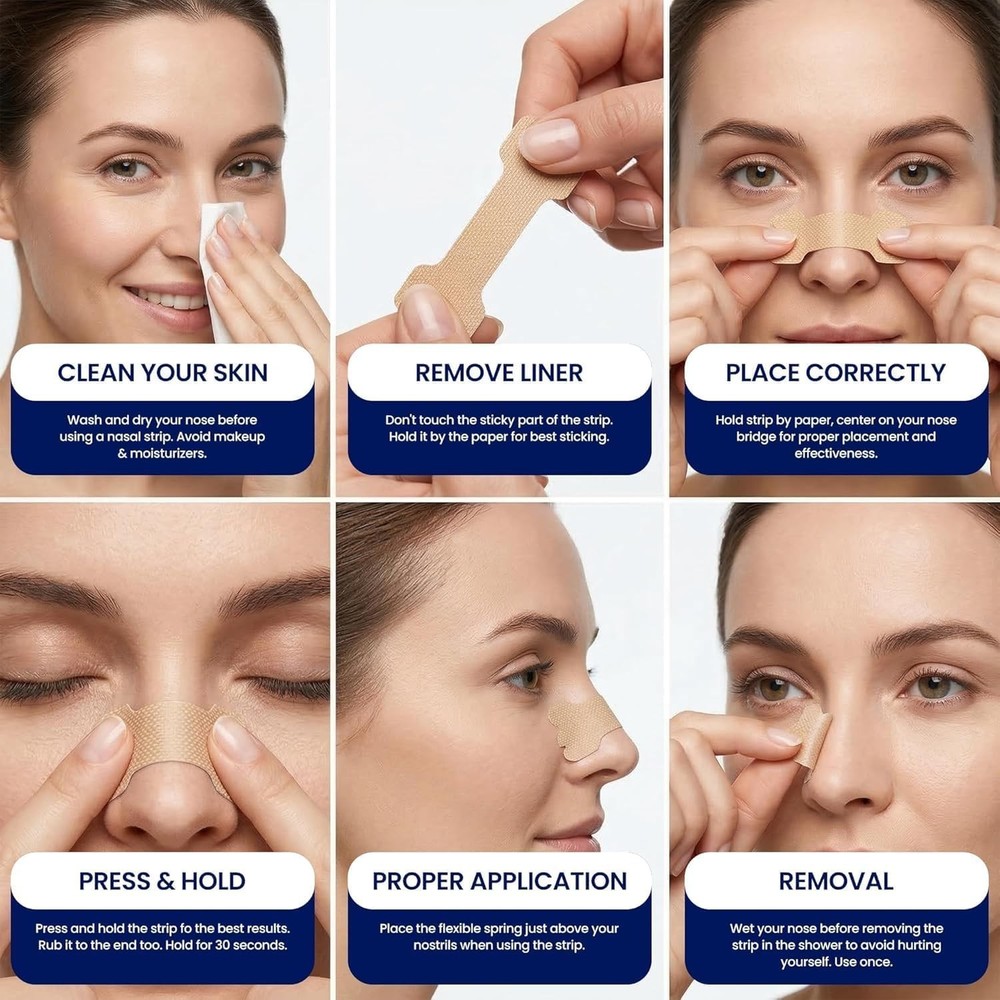 Sleep Better with Large Nose Strips - 100 Count