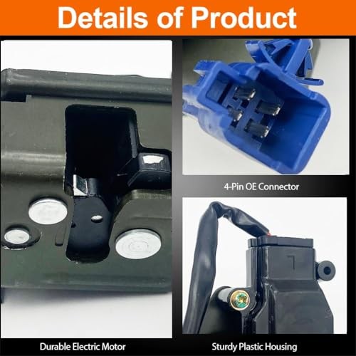 Rear Trunk Hatch Door Lock Actuator Compatible with 2010-2015 Prius/Prius Plug