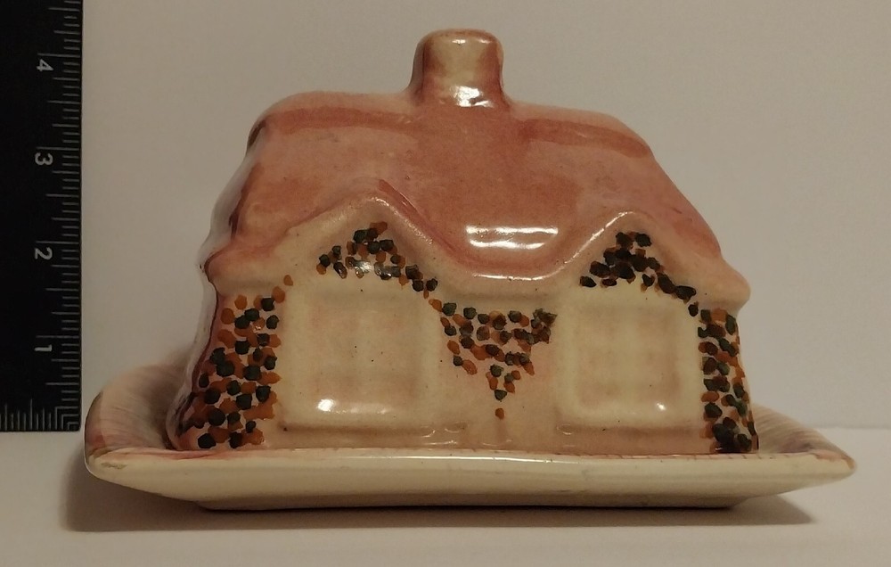 Vintage Covered COTTAGE WARE Butter Dish
