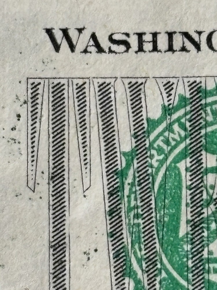 1988A $20 Error Note W/extra ink , Ink Bleeds and slightly Off Centered/Miscut