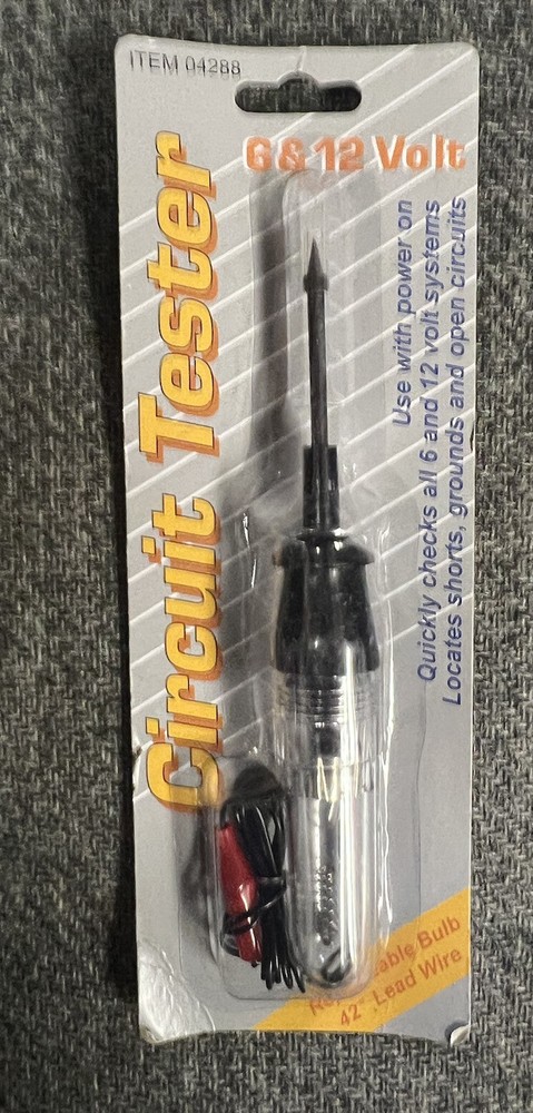 2 Circuit Tester 6 & 12 Volt Item 04288