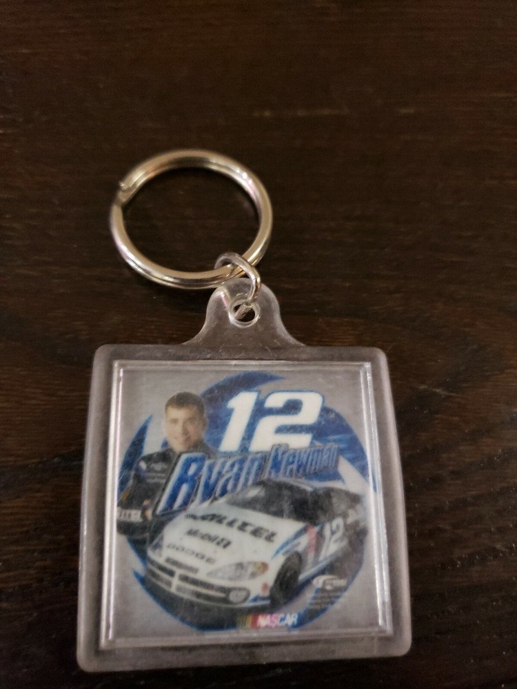Ryan Newman #12 key chain plastic Nascar