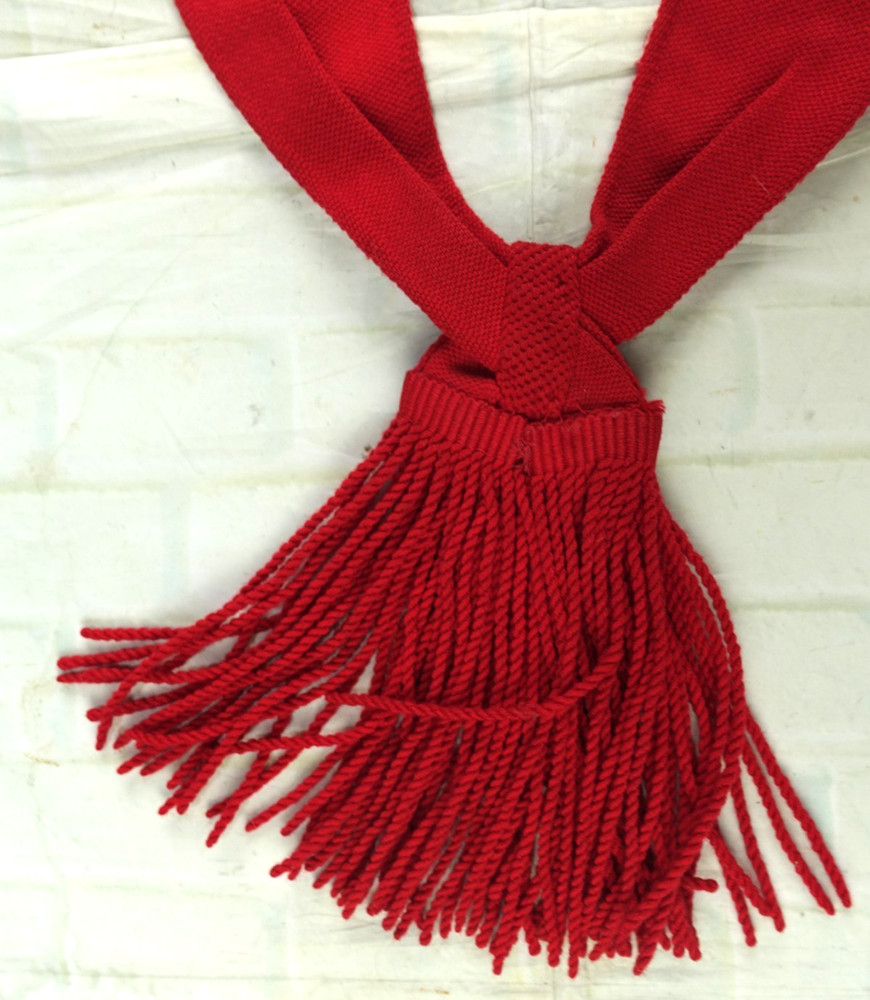 British Army Sergeant Scarlet Red Shoulder Sash 31"