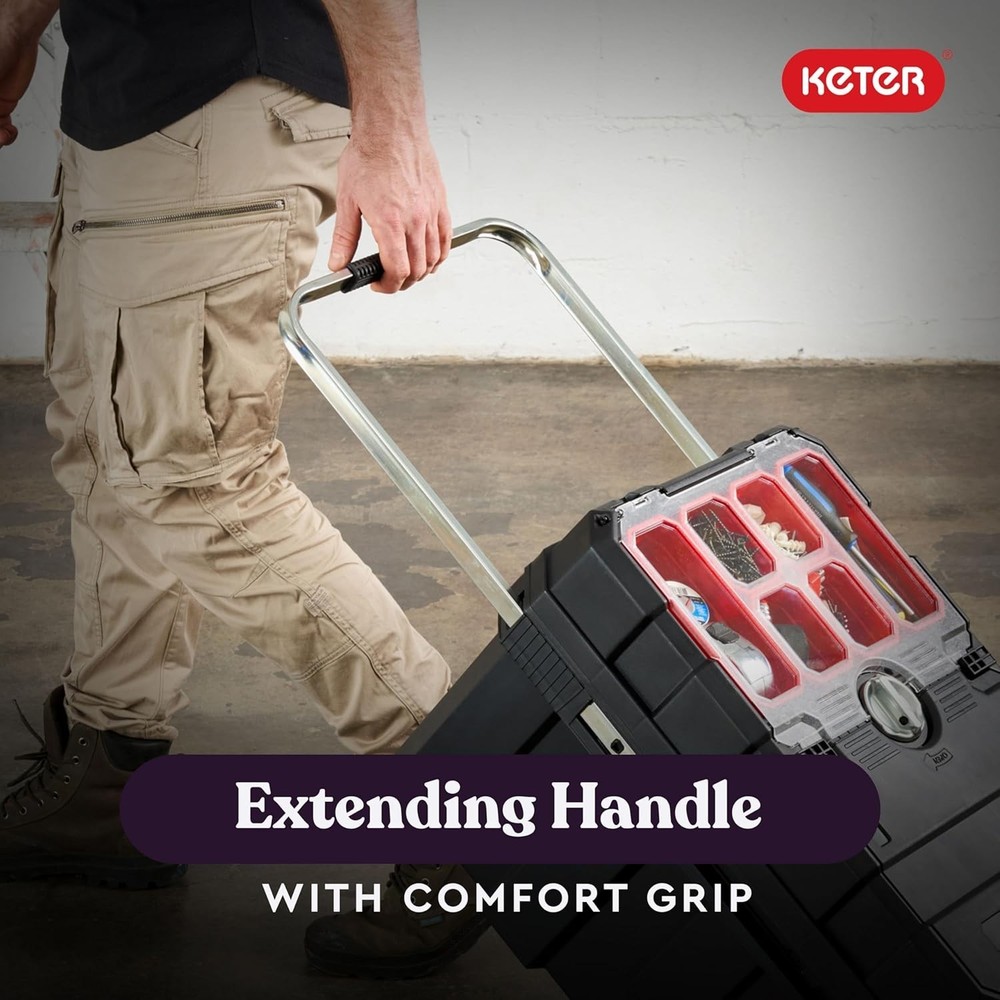 Masterloader Resin Rolling Tool Box with Locking System and Removable Bins – ...