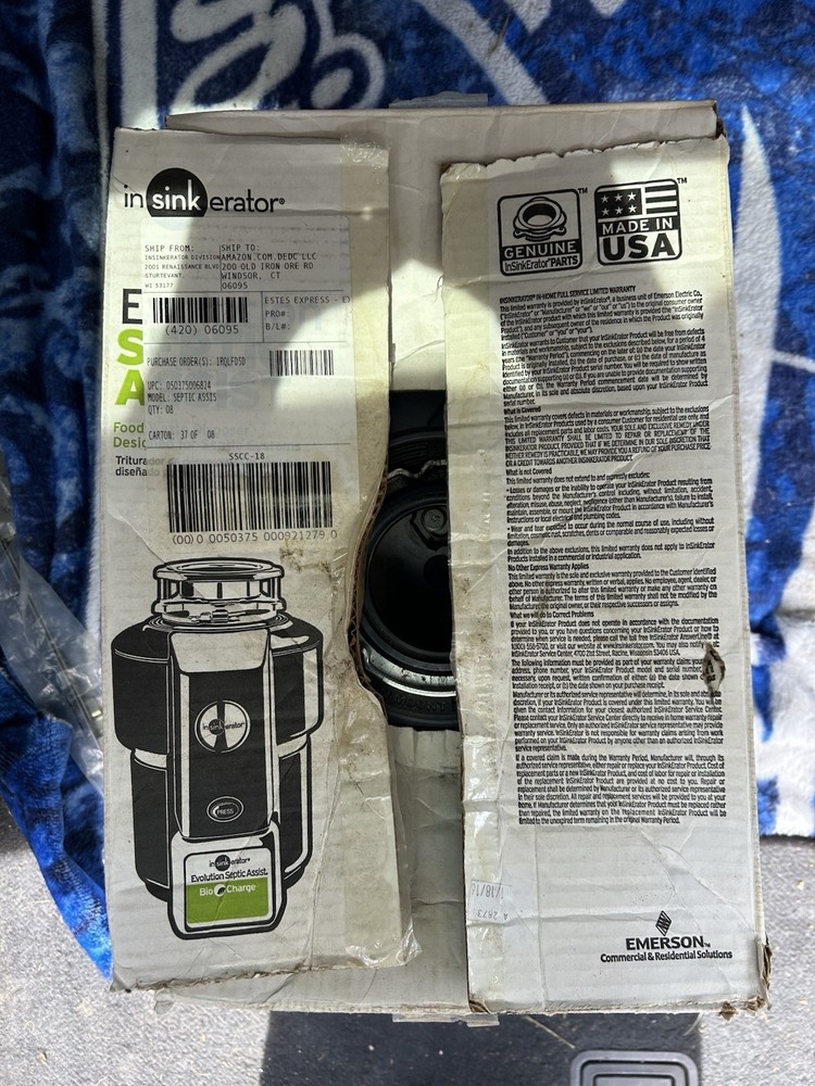 Insinkerator Evolution Septic Assist 3/4 HP Waste Disposer