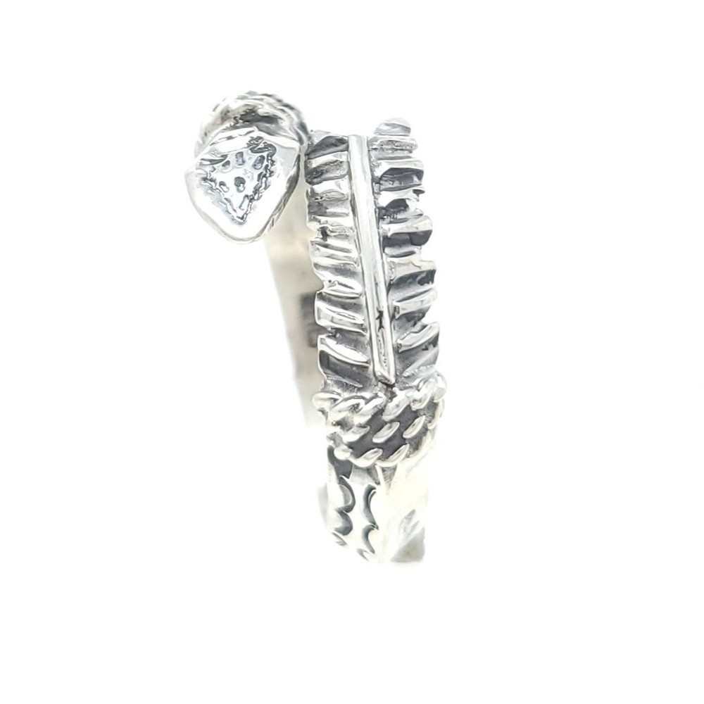 Delayne Reeves Navajo Sterling Silver Adjustable Triangle Wire Arrow Ring