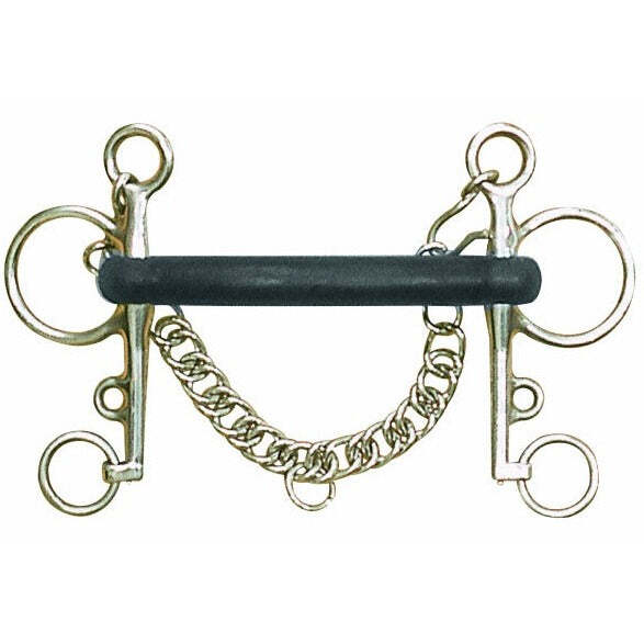 Mullen Mouth Soft Rubber Pelham Bit