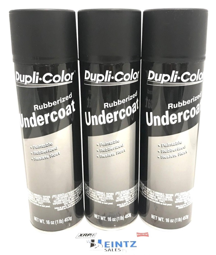 Duplicolor UC101(3Pack) Undercoating Paintable Rubberized Undercoat 16oz Aerosol