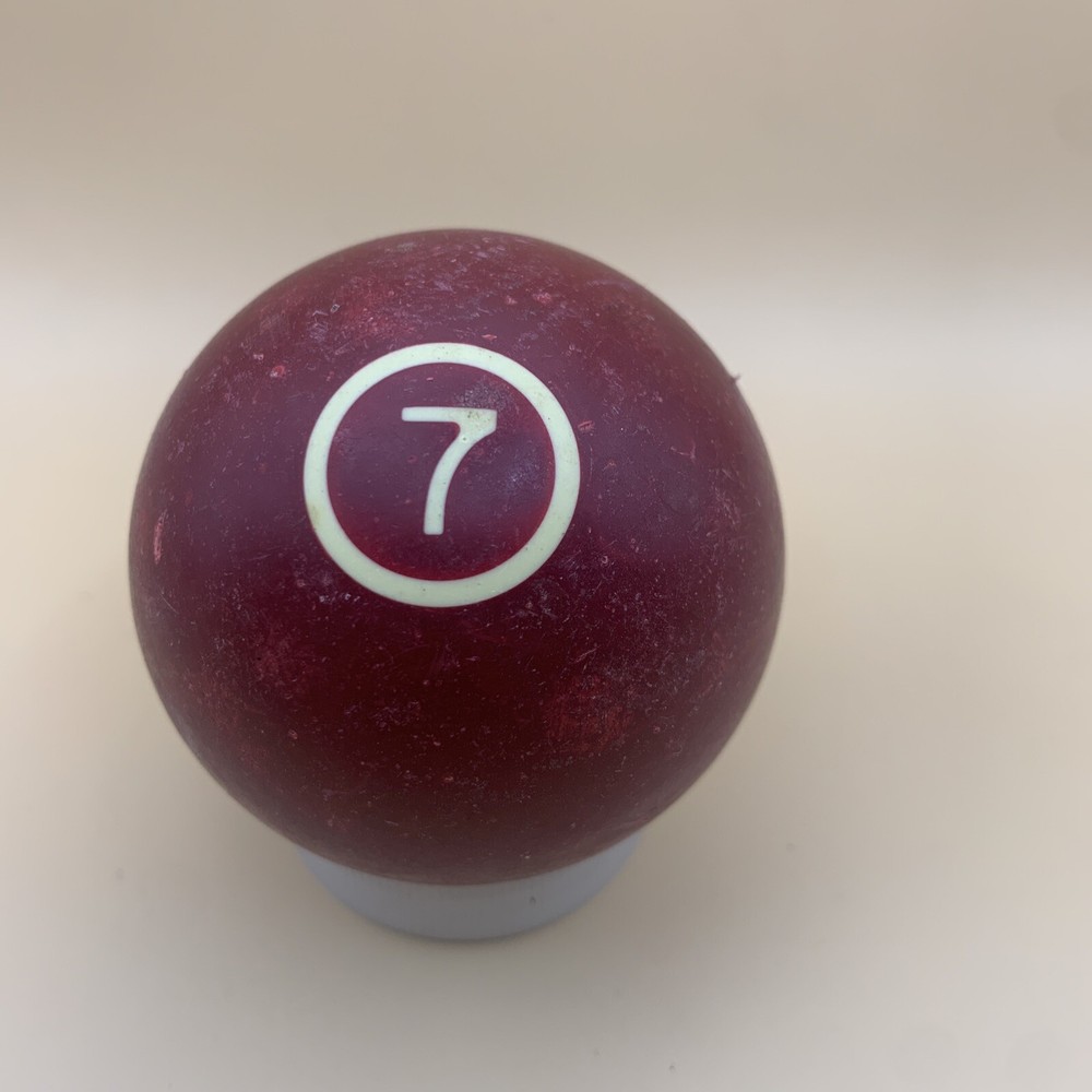 Vintage Replacement Pool Ball Billiards Maroon Solid #7 Ball 2 1/4" Diameter