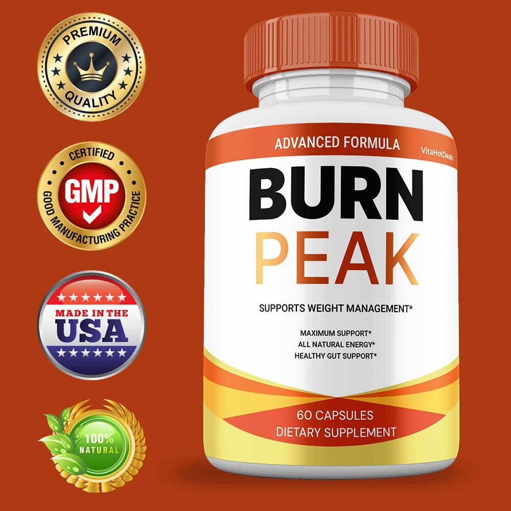Burn Peak Capsules, Max Strength, BurnPeak All Natural Supplement (3 Pack)