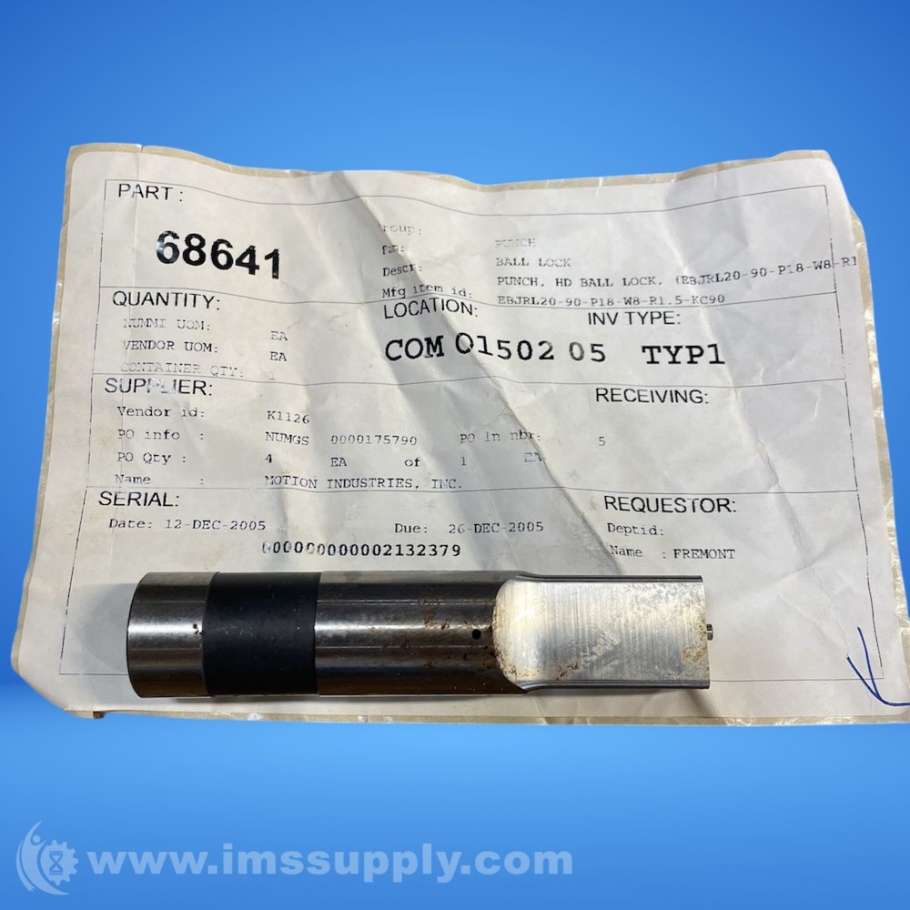 68641 Ball Lock Punch FNIP