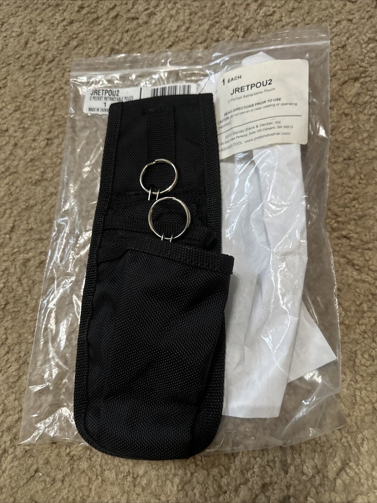 PROTO TOOLS JRETPOU2 Ty-Flot Retractable 2 Pocket Pouch