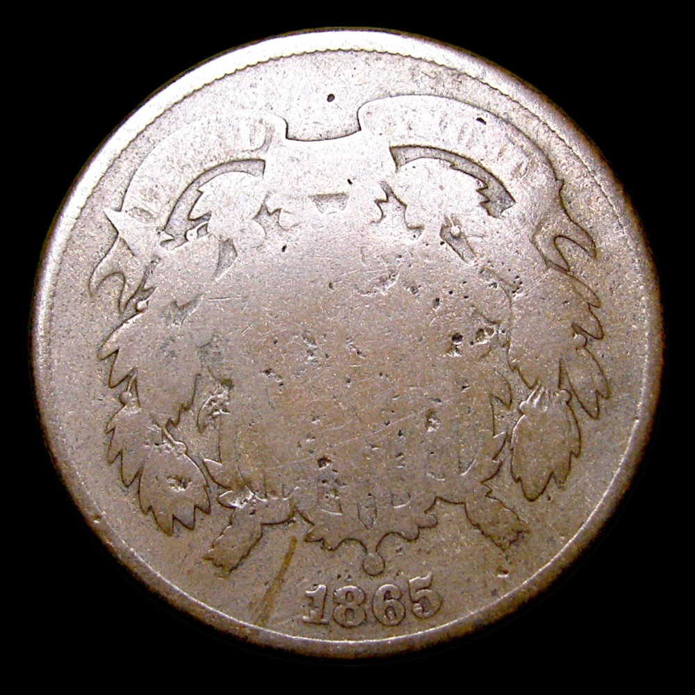 1865 Two Cent Piece 2cp ---- Nice Coin ---- #037H